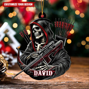 Personalized Death Archery Christmas Ornament