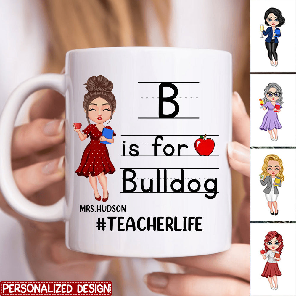 Personalized School Mascot Custom Teacher Personalized mug-Custom Gifts For Teacher
