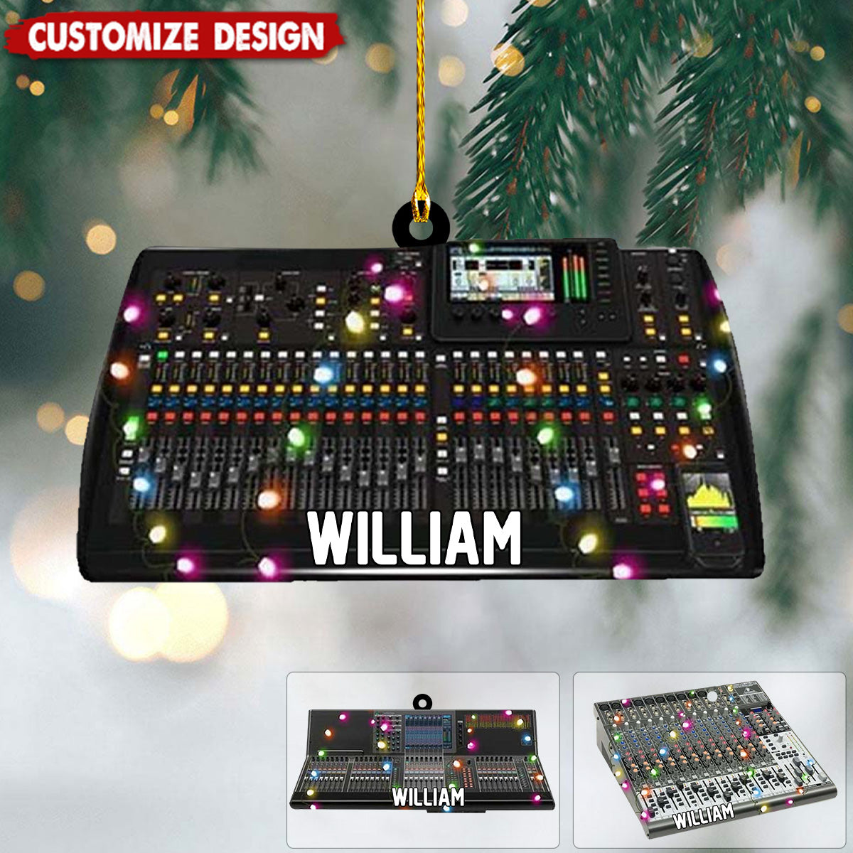 Personalized Audio Engineer Ornament, Gifts For Sound Engineer