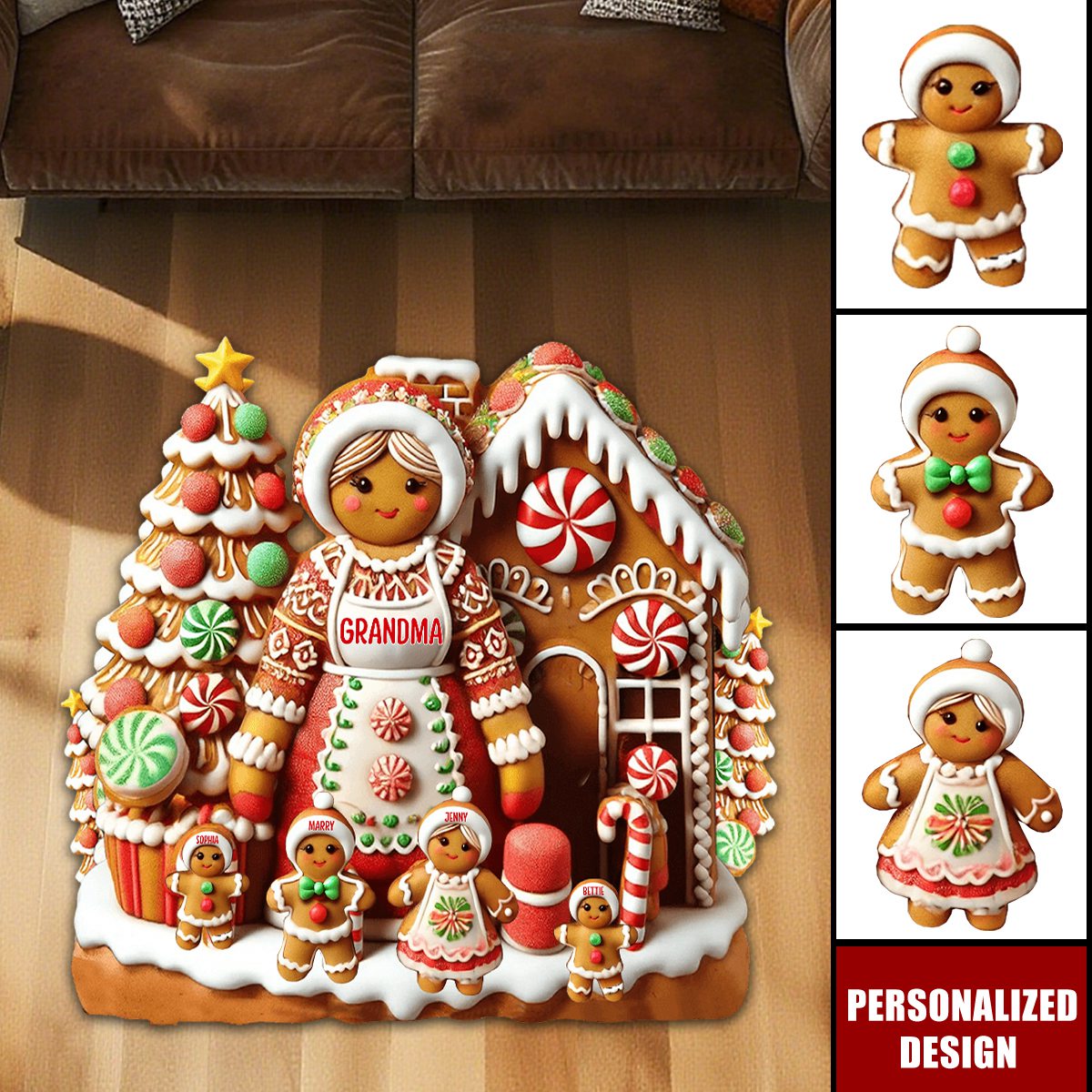 Grandma's Perfect Batch-Personalized Grandma Doormat/ Rug