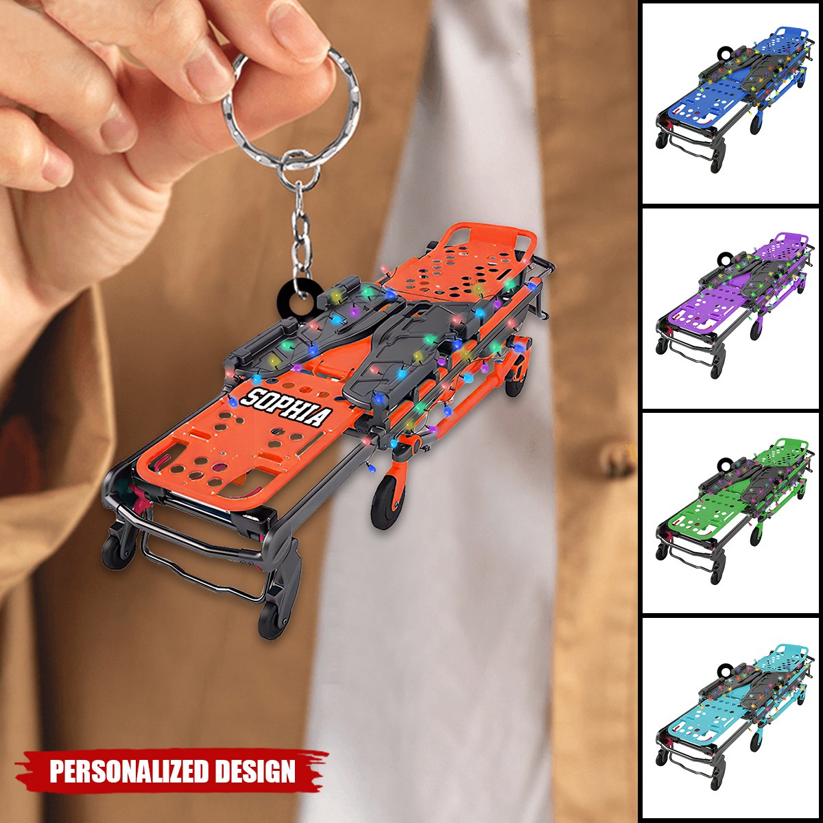 Personalized EMS EMT Paramedic Keychain-Gift For Doctor Surgery Medical-2024 New Release