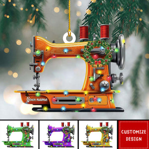 Personalized Sewing Machine Christmas Ornaments - Gift For Sewing Lovers