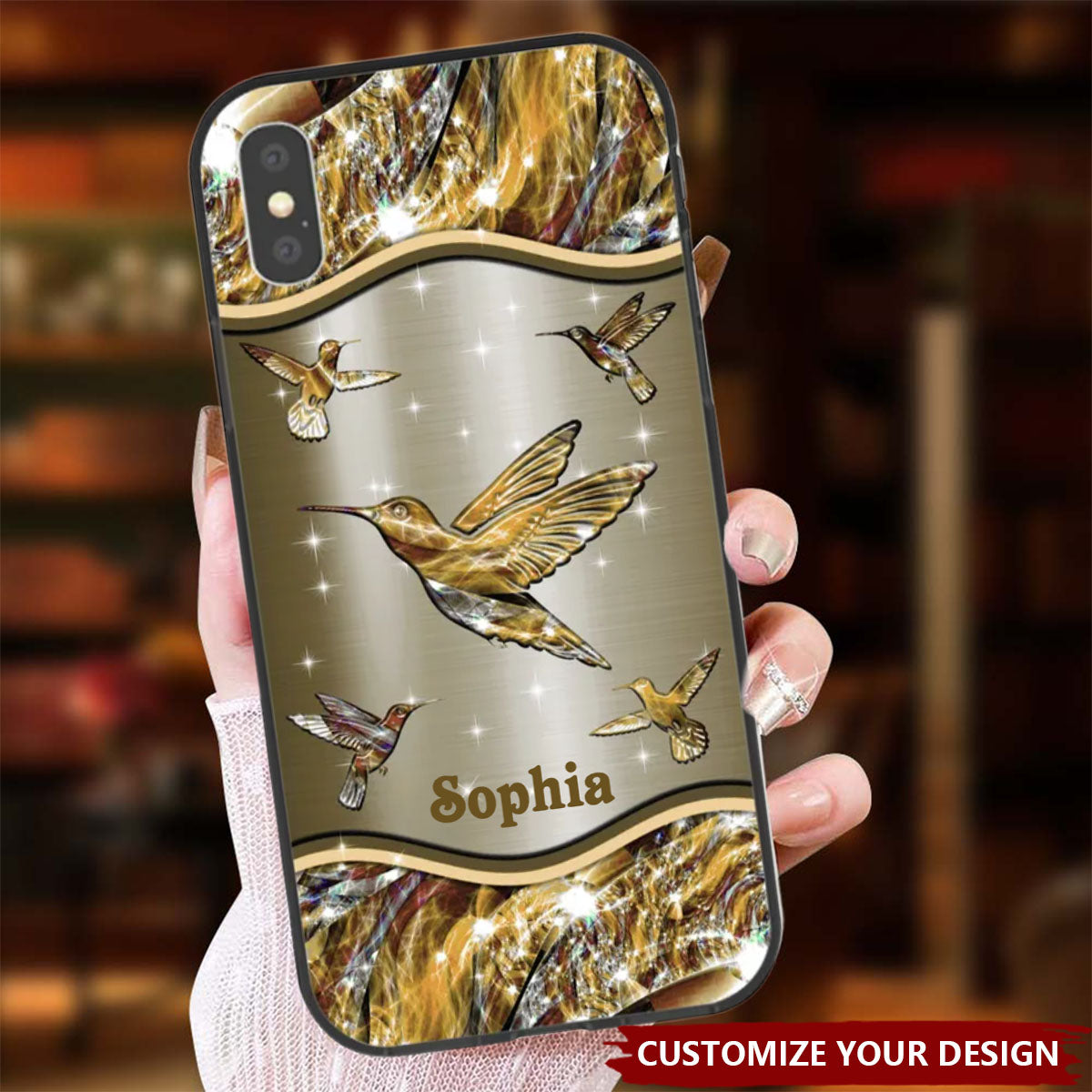 Personalized Hummingbird Phone Case - Gift For Bird Lovers