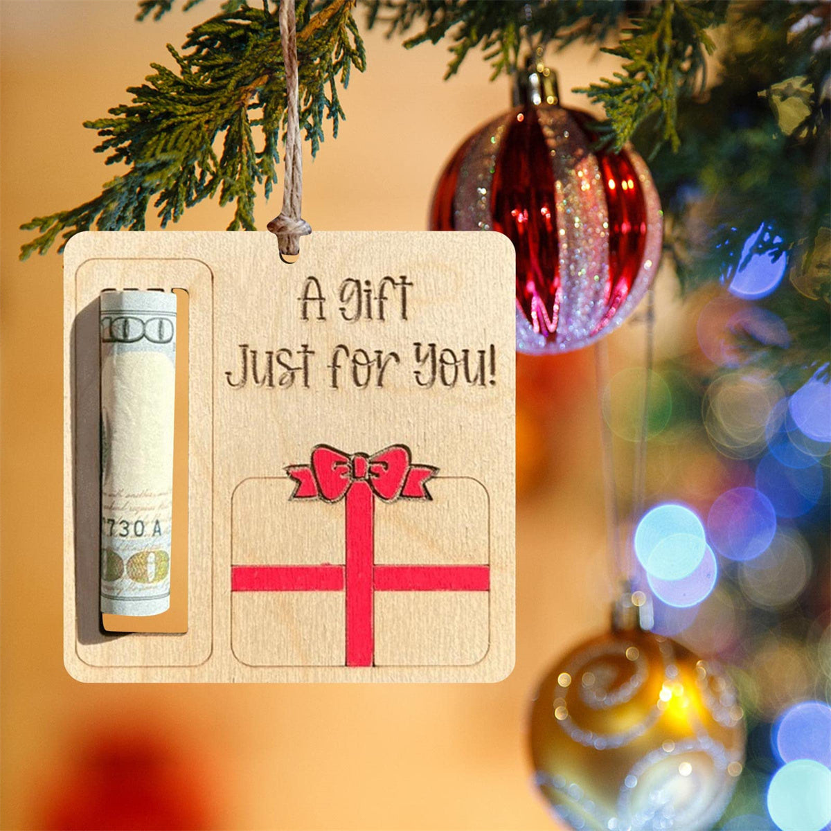 Christmas Money Holders Gift - Family Wooden Ornament - 2024 New Release