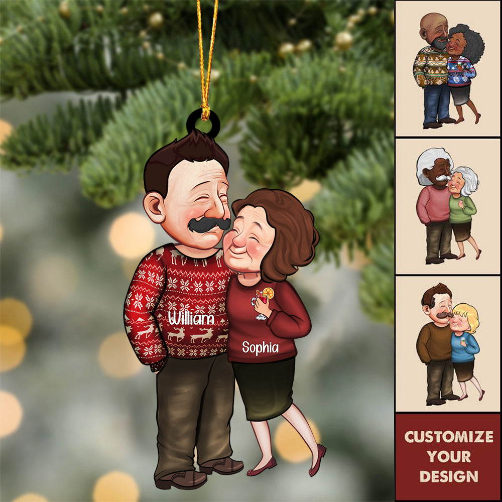 Grow Old With Me The Best Is Yet To Be - Personalized Acrylic Christmas / Car Hanging Ornament