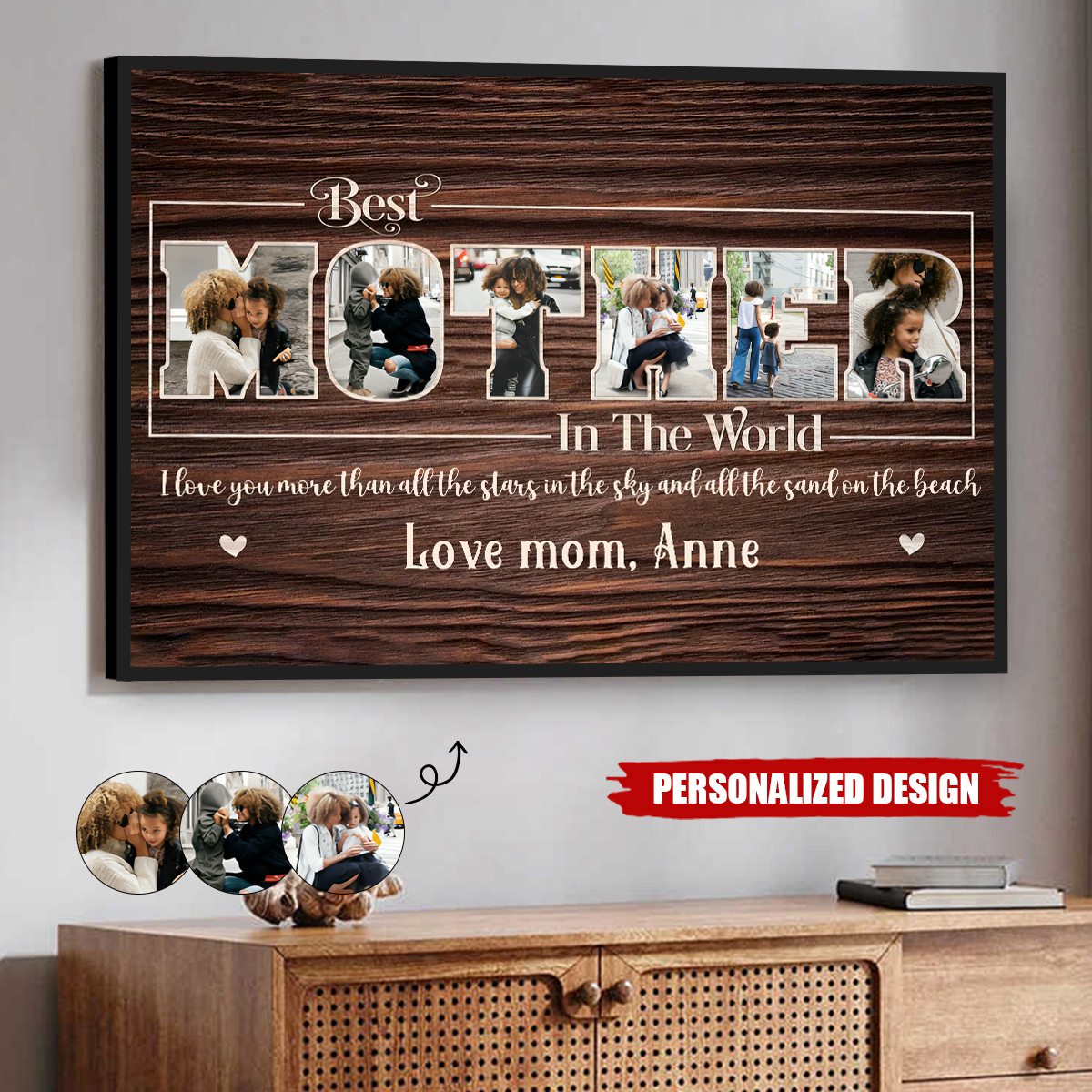 Best Mother In The World-Personalized Poster-Gift For Mom