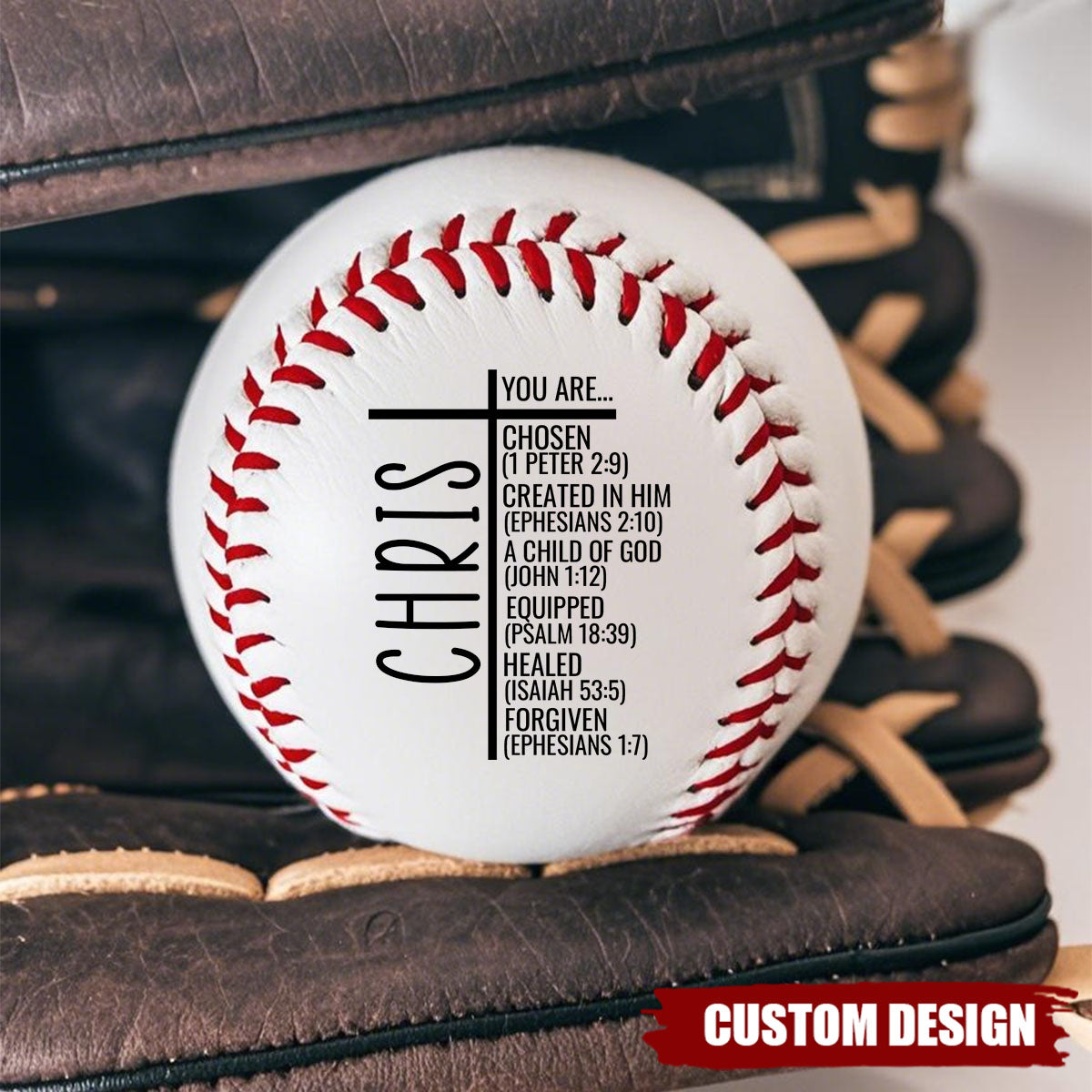 You Are...Personalized Christian Baseball, Religious Gift