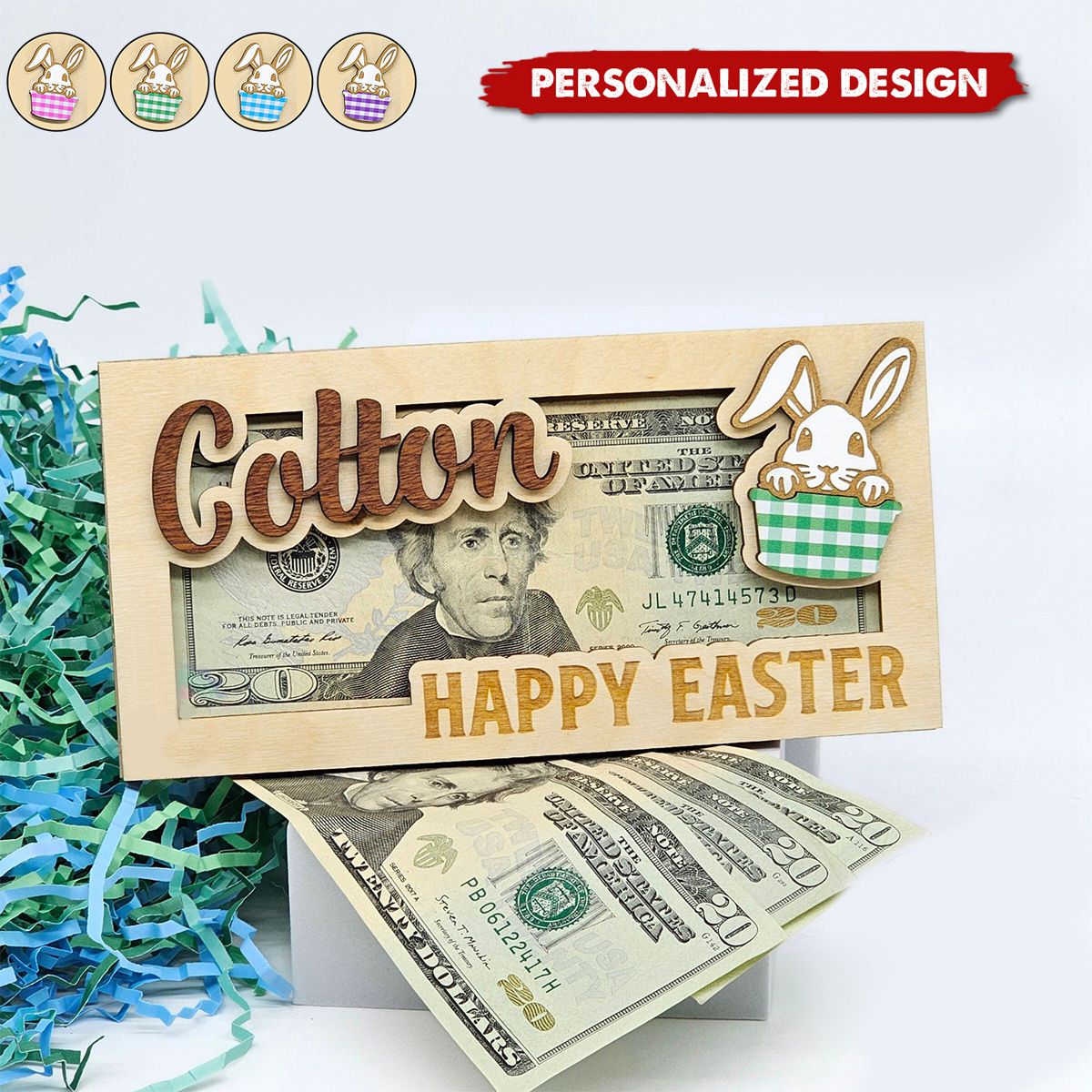 Easter Money Holder-Personalized Money Holder-Easter Gifts for Adults