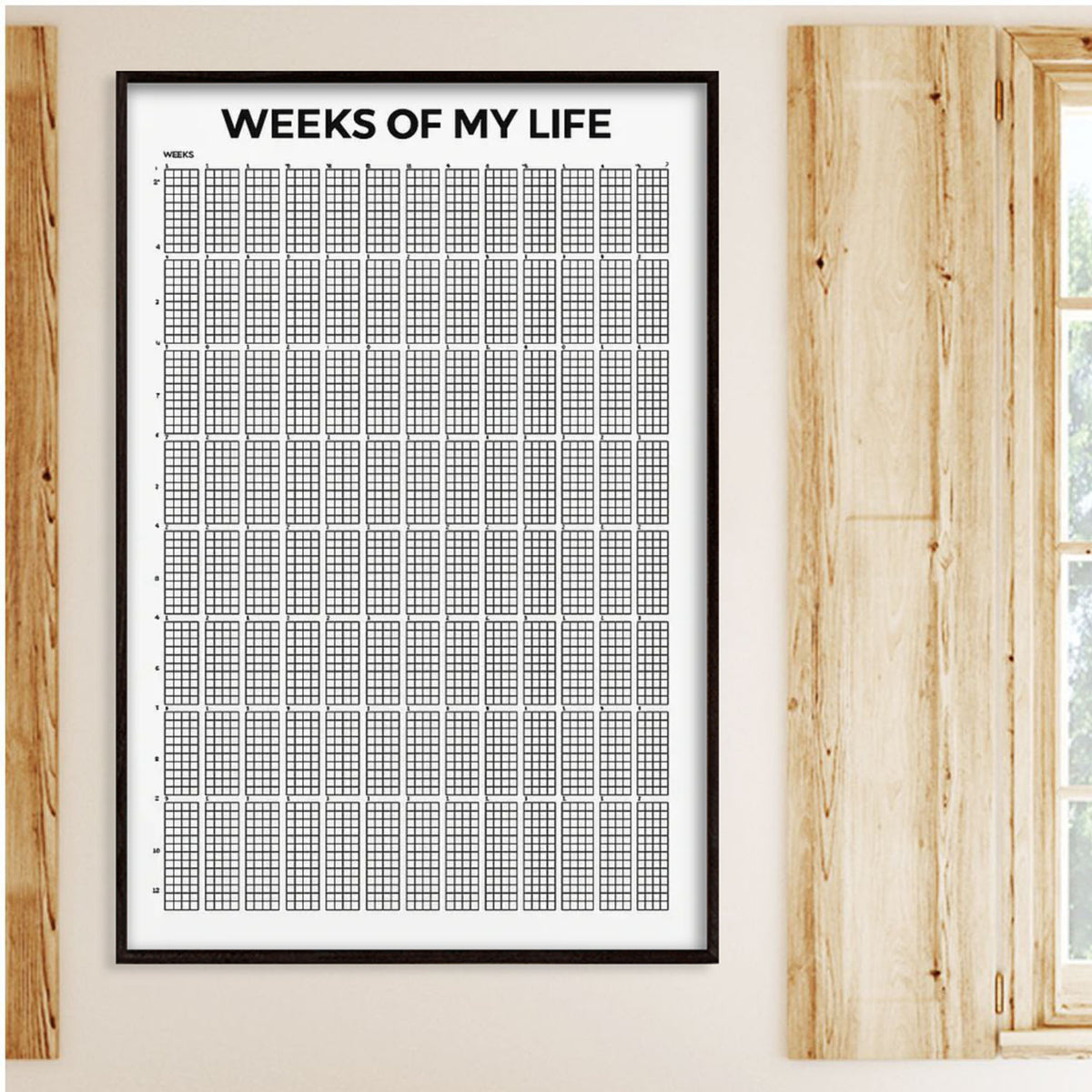 Weeks Of My Life - Motivational Life Calendar Poster