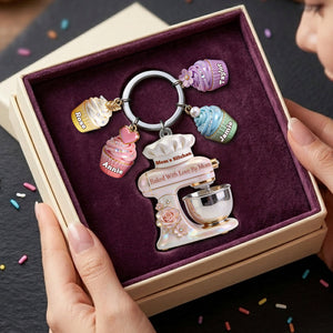 Baking Mom Acrylic Tag Keychain - Personalized Gifts For Mother