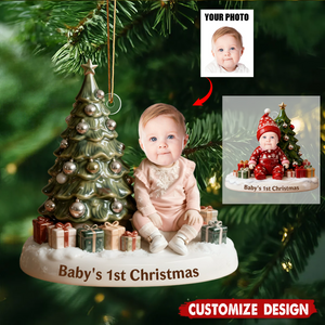 Personalized Baby 1st Christmas Ornament