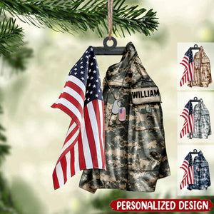 U.S Airforce/Navy/Army Hanging Ornament Christmas-Personalized Acrylic Ornament
