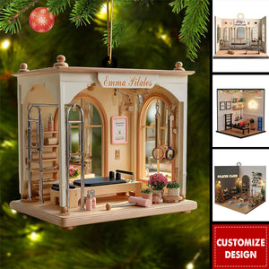 Personalized Pilates Studio Christmas Ornament Gift For Pilates Teacher Or Enthusiast