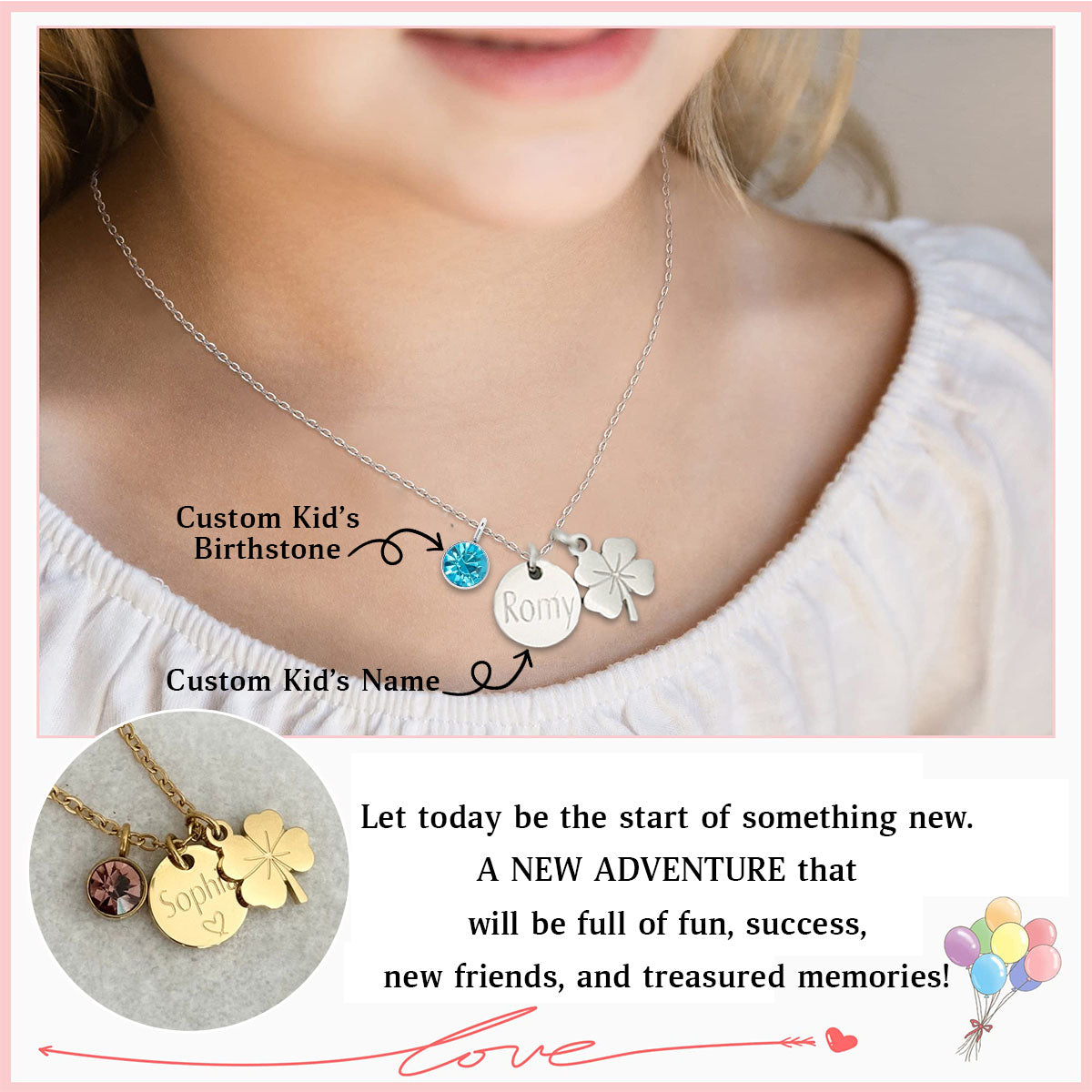 Personalized Schoolchild 2025 Necklace-Back To School Gift
