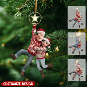 Fun Hanging Couple Ornament - Personalized Gifts For Couple