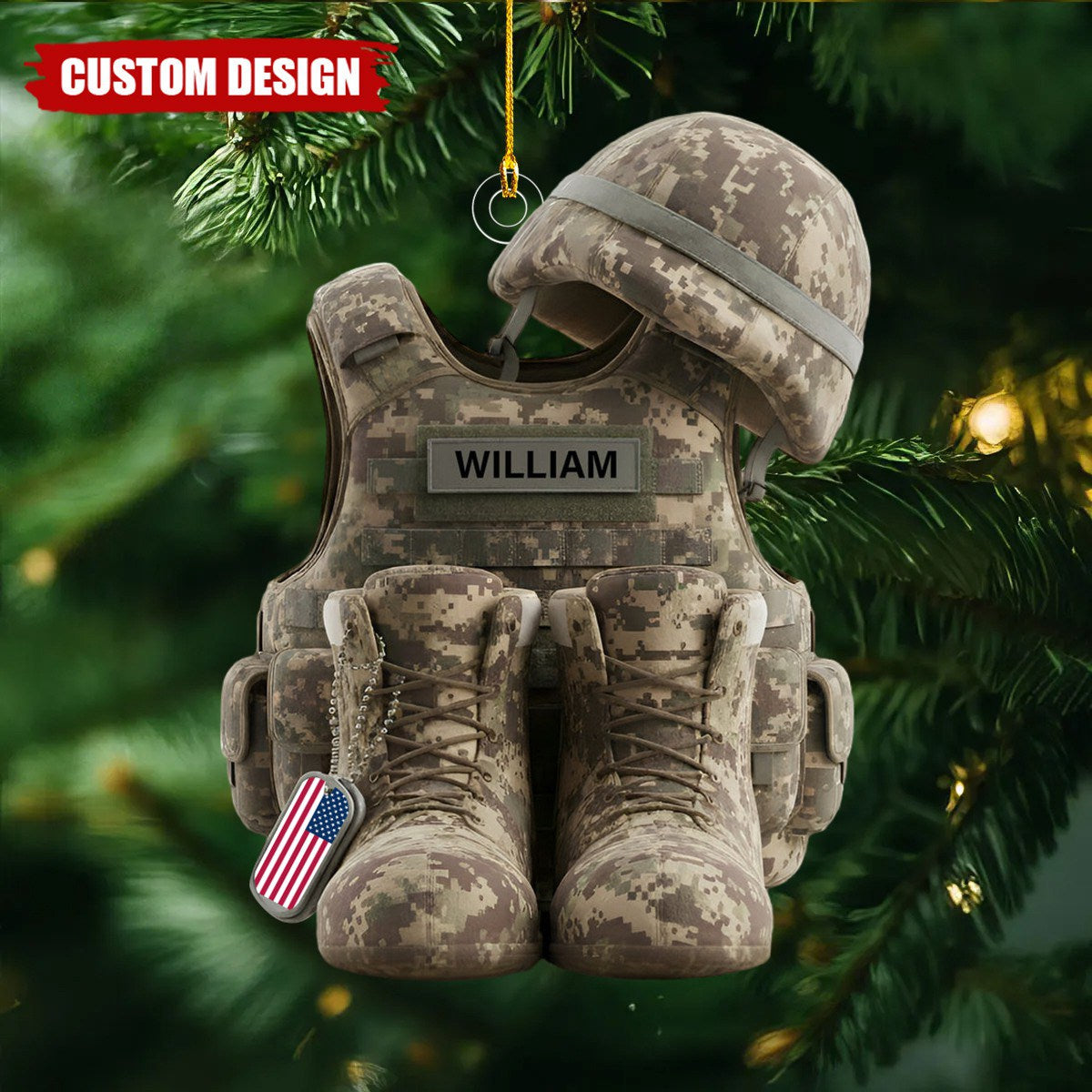 Honoring Heroes Ornament Personalized Gifts for Veterans