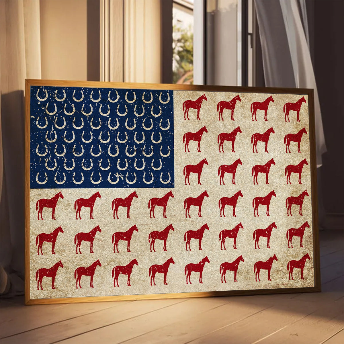 July 4th Horse Poster-Gift For Horse Lovers