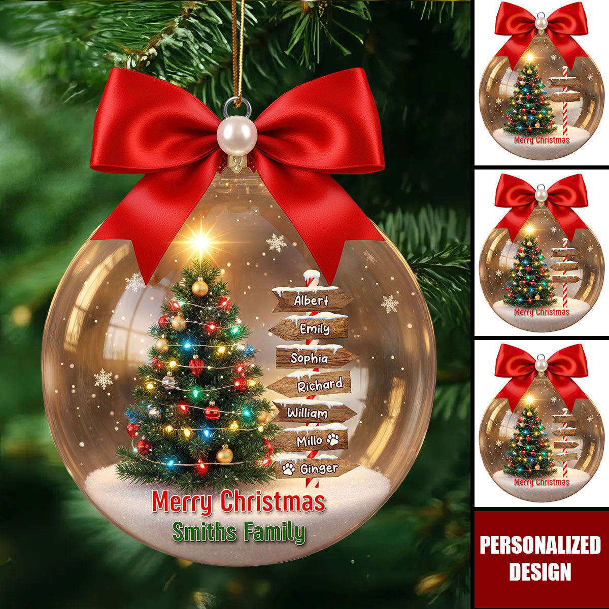 Family Tree Christmas Ornament – Personalized Gifts For Family