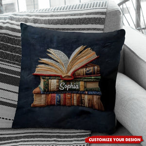 Love Books - Personalized Book Throw Pillow