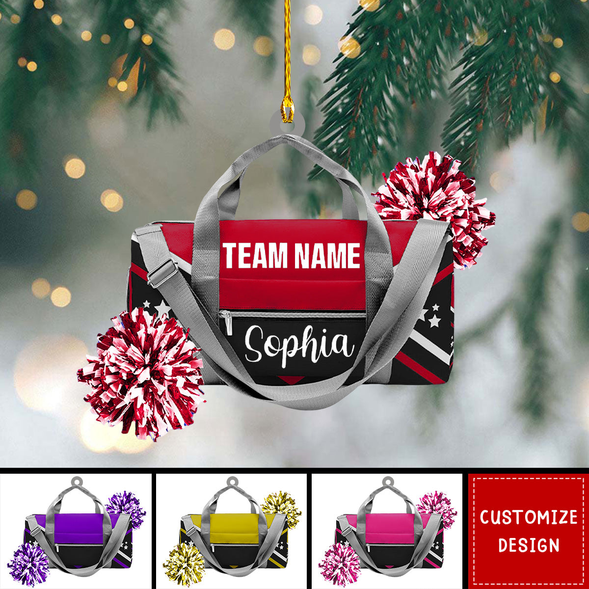 Personalized Cheerleading Ornament - 2024 New Release