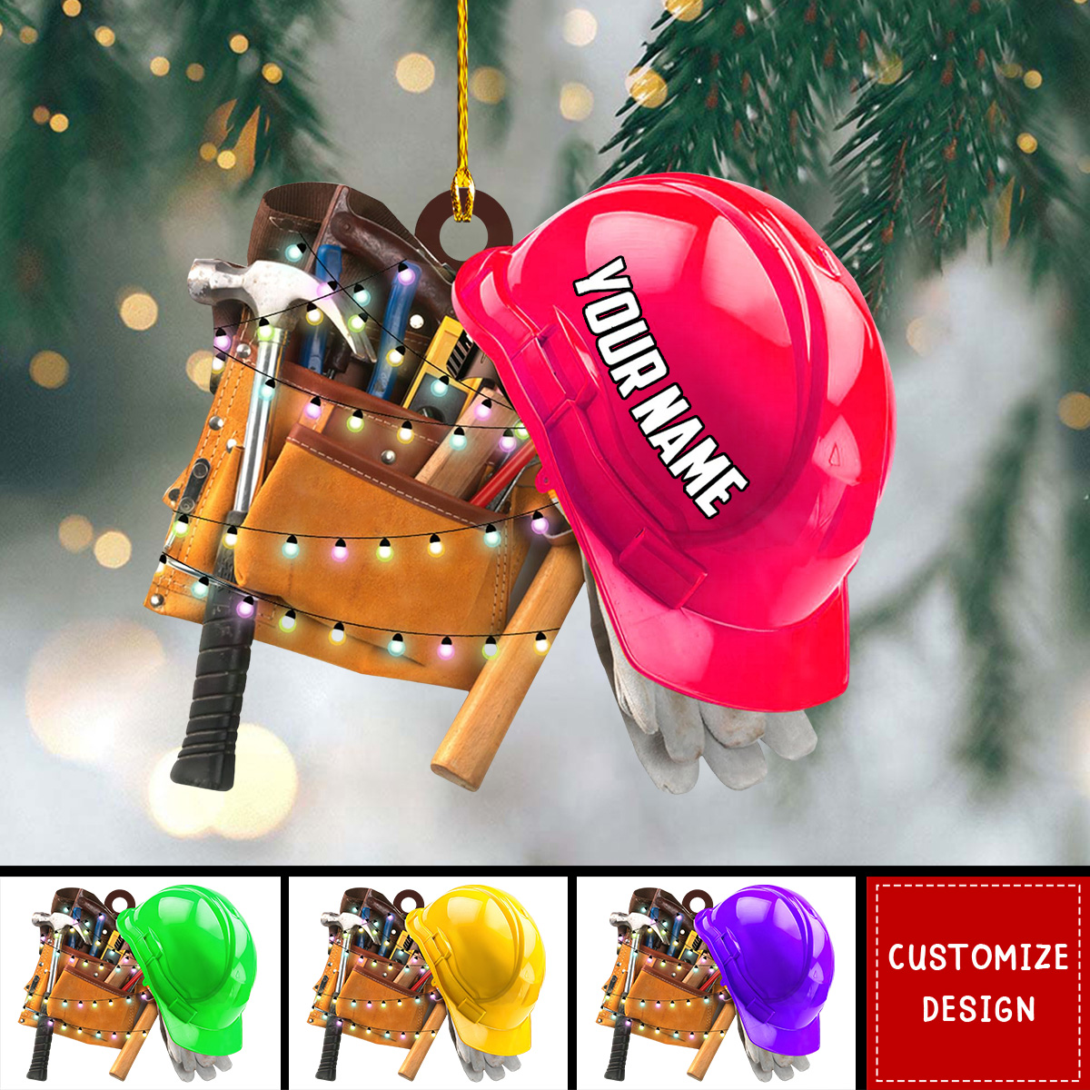 Personalized Ironworker Ornaments - Gifts For Iron Worker-2024 New Release