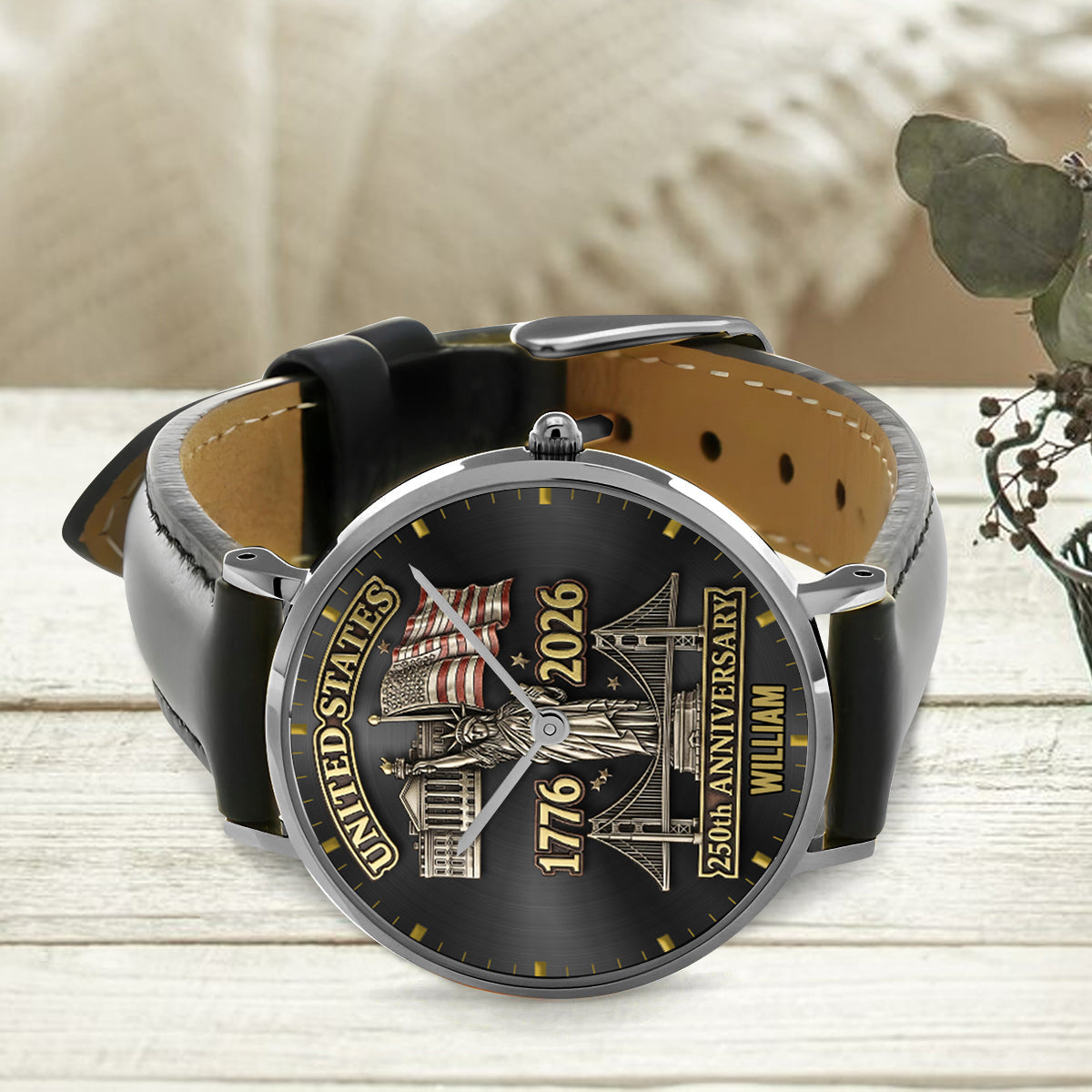250th Anniversary - Personalized Patriot Hand Watch