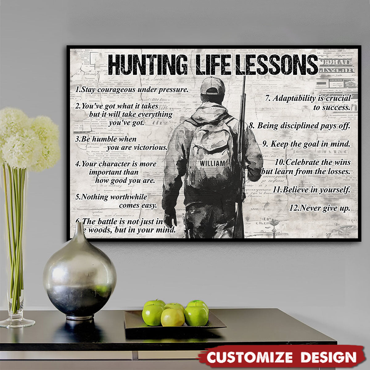 Personalized Hunting Boy Poster - Gift For Hunting Lovers