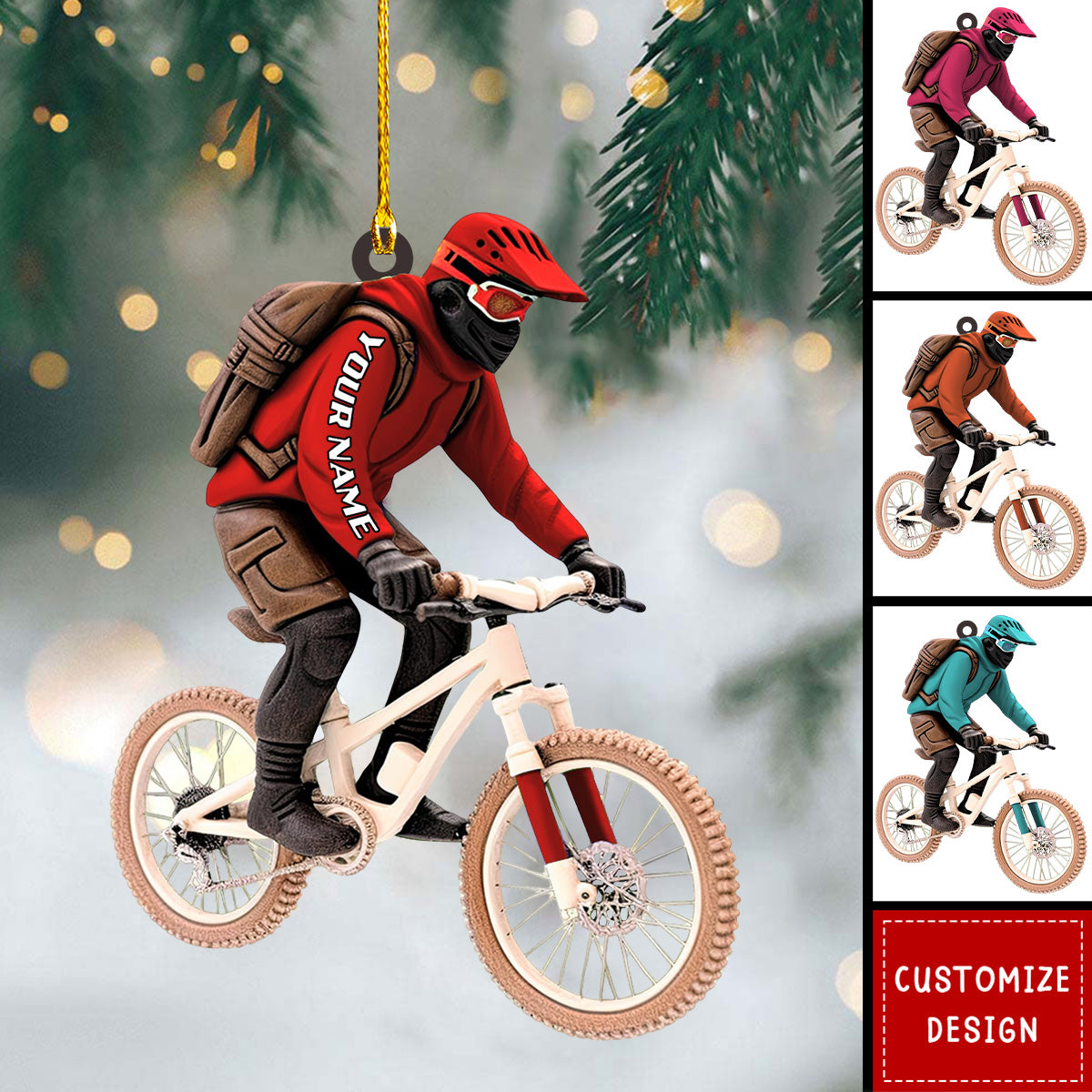 Personalized Racing Bicycle Ornament - 2024 New Release