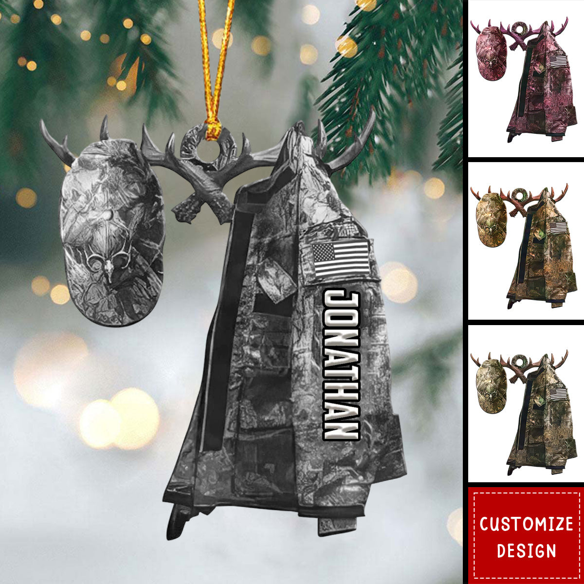 Hunting Personalized Ornaments - Gift For Hunting Lovers,Hunter - 2024 New Release