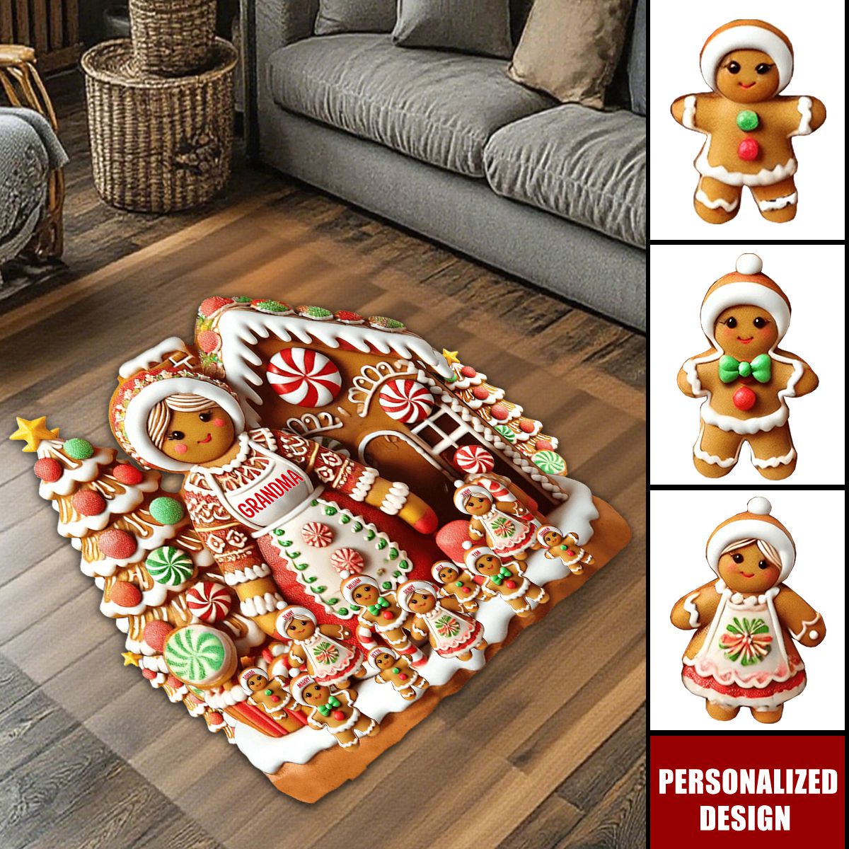 Grandma's Perfect Batch-Personalized Grandma Doormat/ Rug