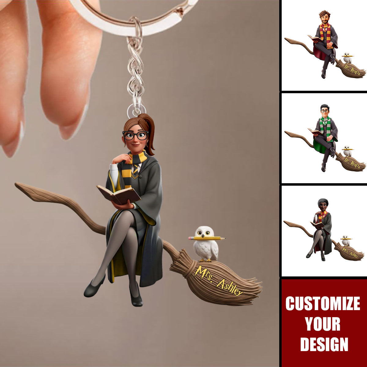 Magic Witch - Personalized Witch Keychain Gifts For Witch Lovers