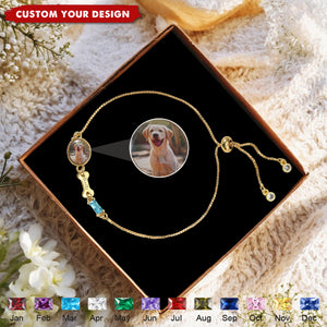 Personalized Pet Photo Memorial Bracelet, Loss Jewelry to Honor Pet