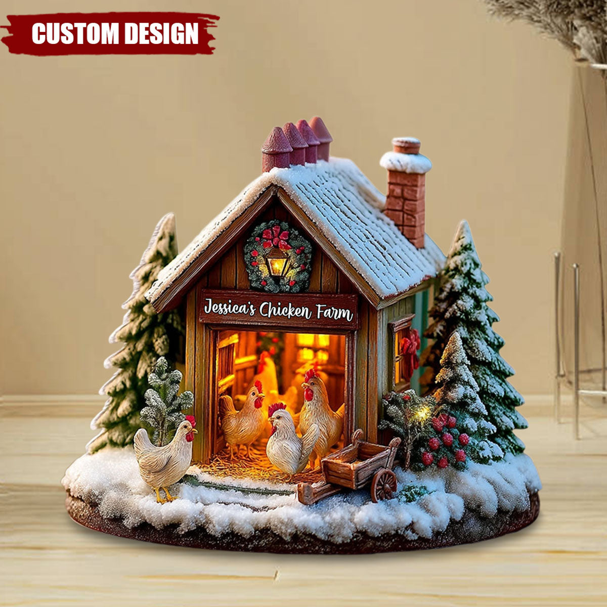 Chicken Lovers Gift - Personalized Chicken Custom Shaped Acrylic Plaque