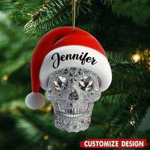 Merry Christmas - Personalized Skull Ornament
