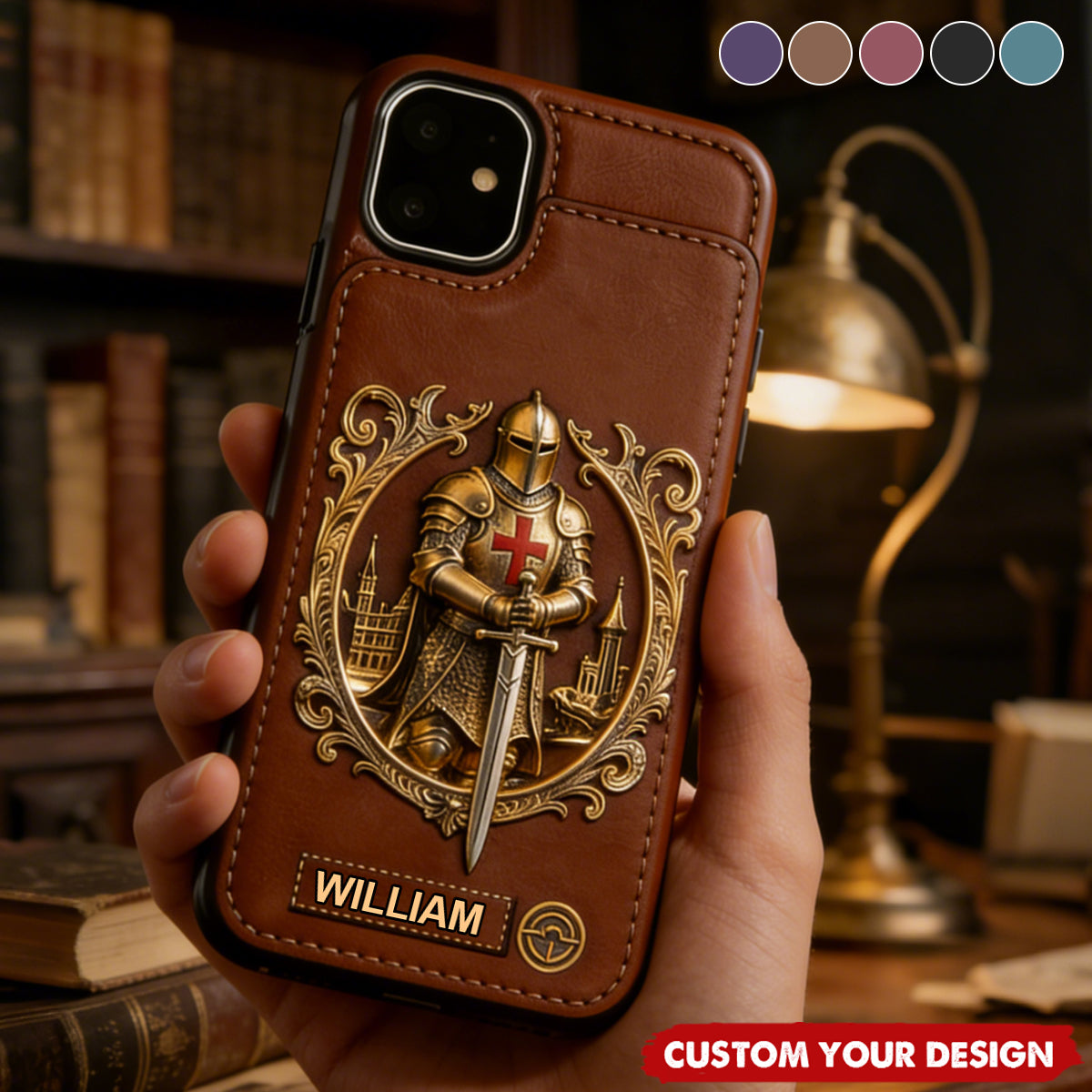 Knight Of God - Personalized Wallet Phone Case