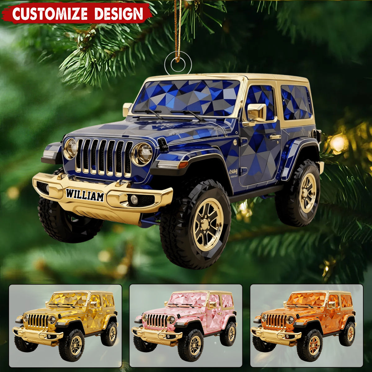 Personalized Jolly Off-road Ride Christmas Ornament - Gifts For Off-road