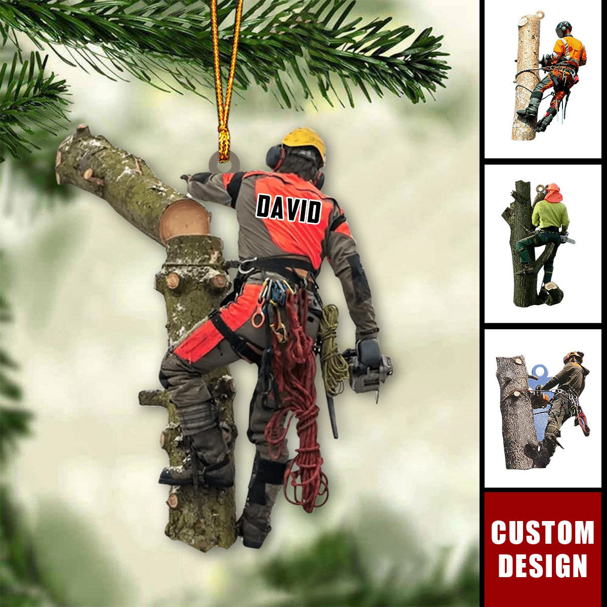 Personalized Arborist Christmas Ornament - Gift For Arborist