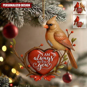 Personalized Cardinal Memorial Ornament-Loss of Loved One Sympathy Gift