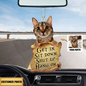 Pet Get In Personalized Car Ornament Gift - Gift For Pet Lovers
