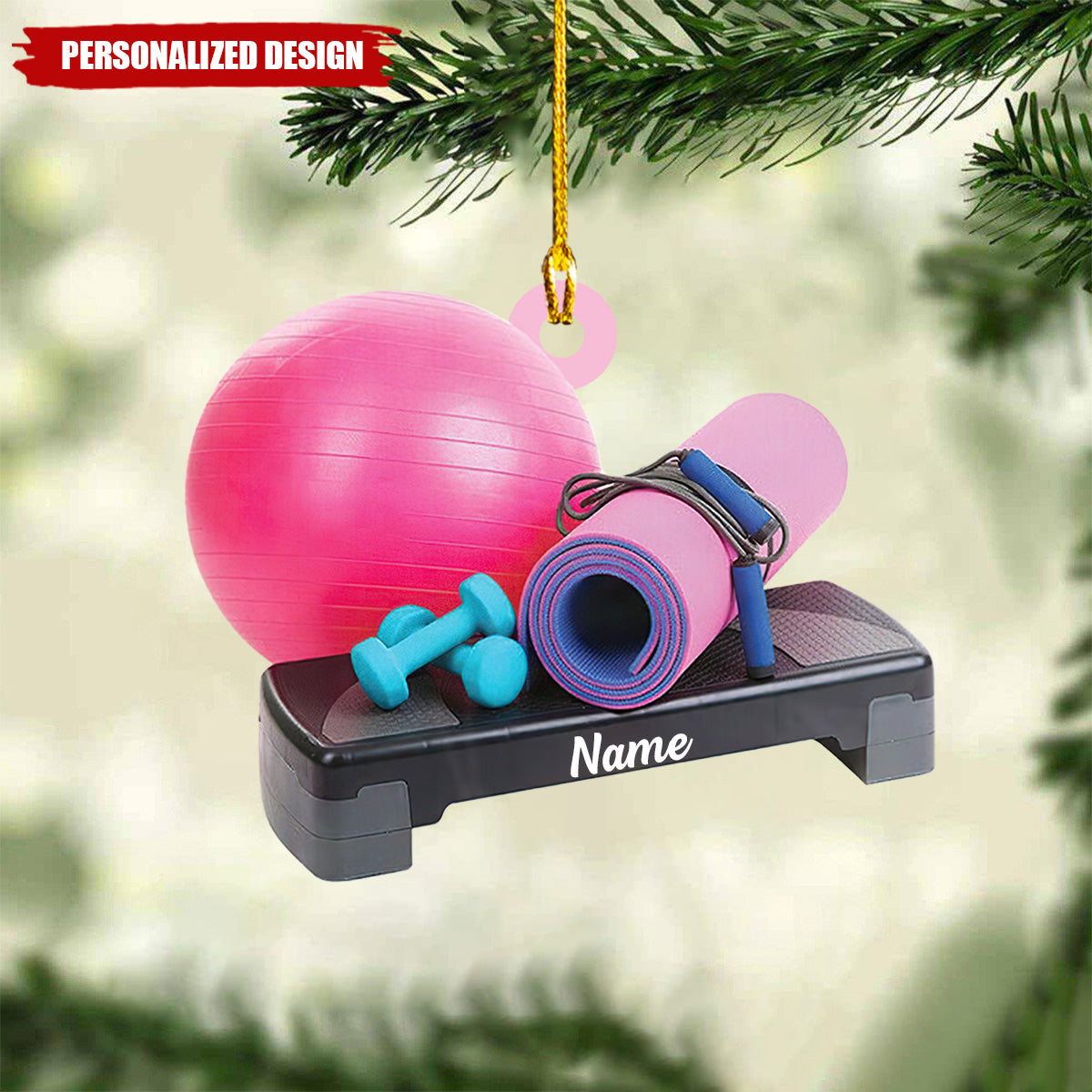 Personalized Fitness Christmas Ornament-Gifts For Gym Lovers