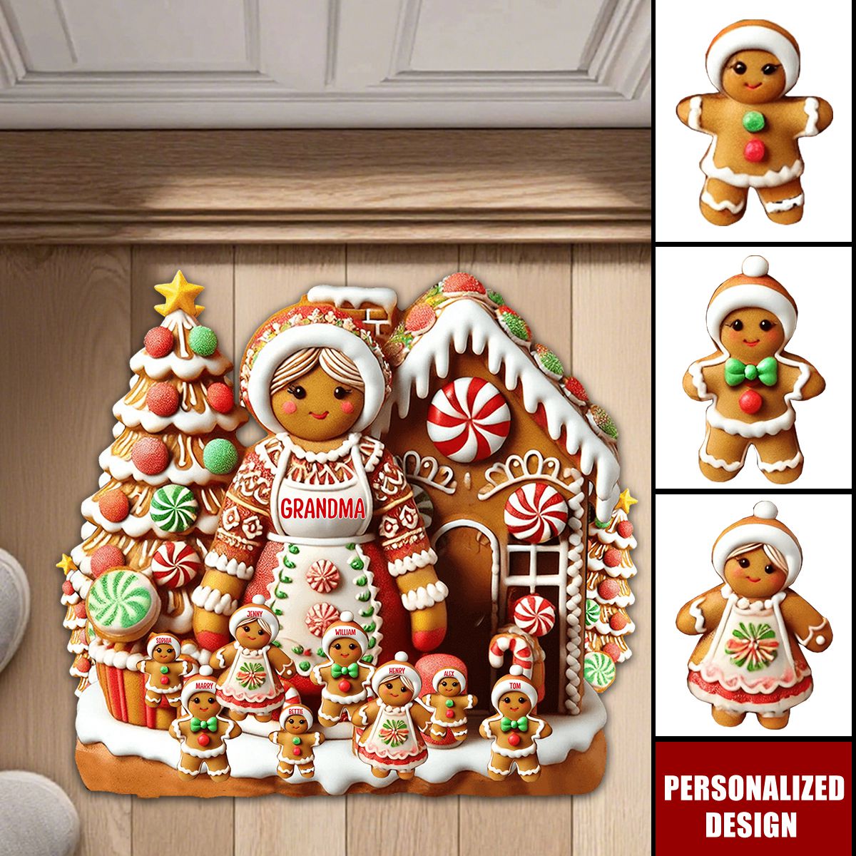 Grandma's Perfect Batch-Personalized Grandma Doormat/ Rug