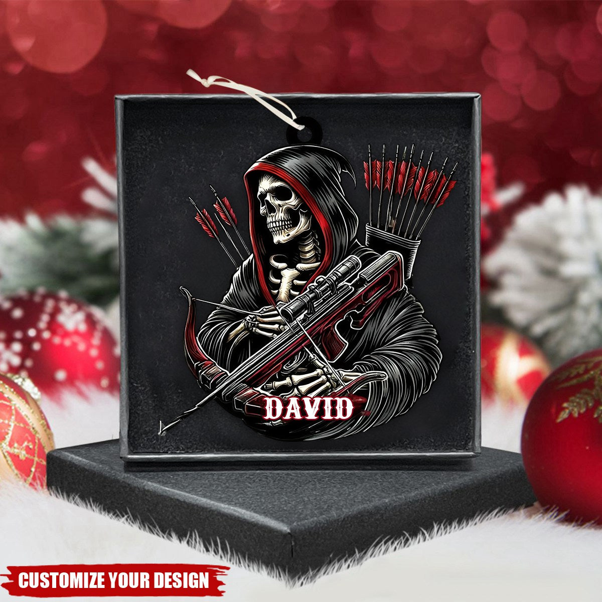 Personalized Death Archery Christmas Ornament