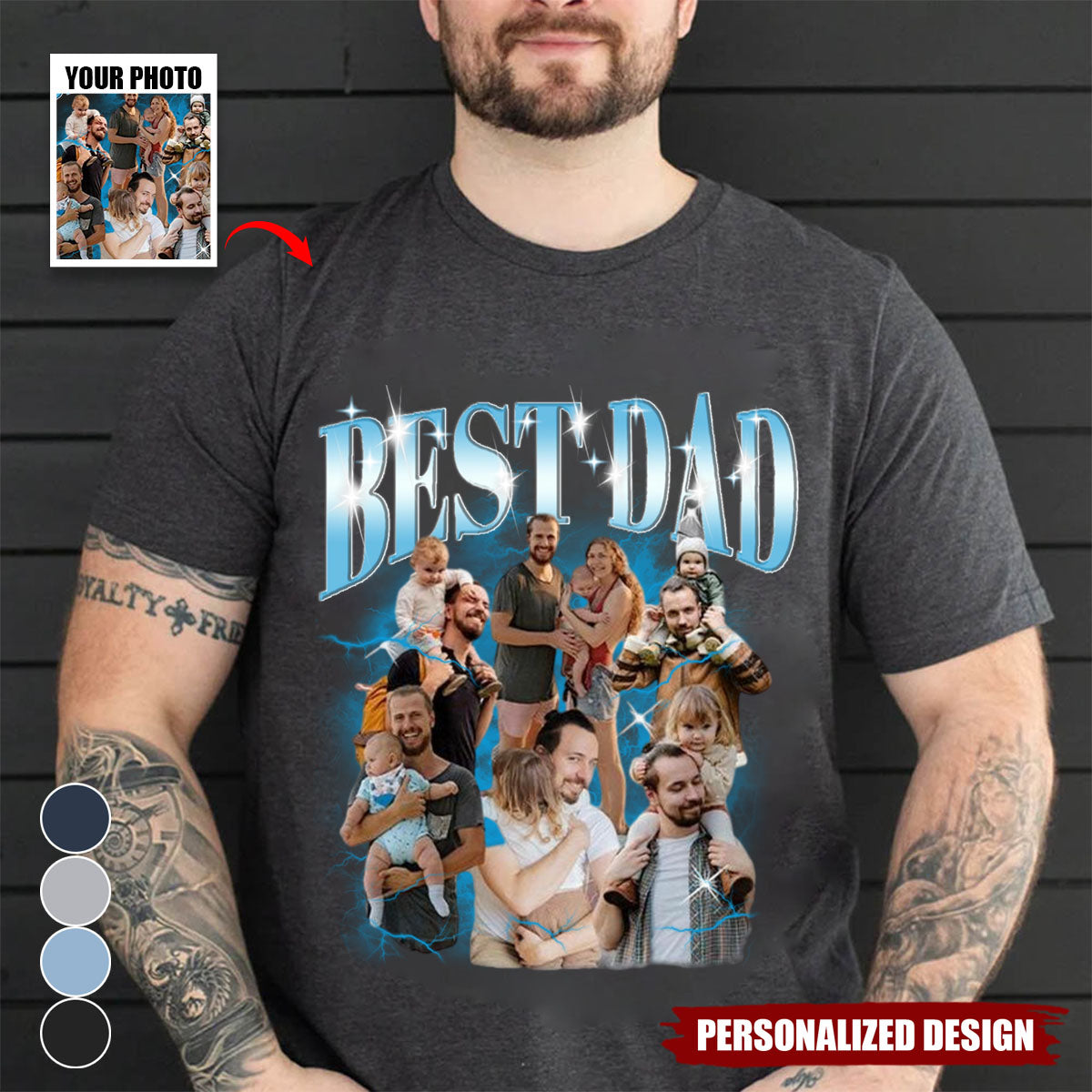 Best Dad Ever Shirt-Personalized T-shirt-Father's Day Gift