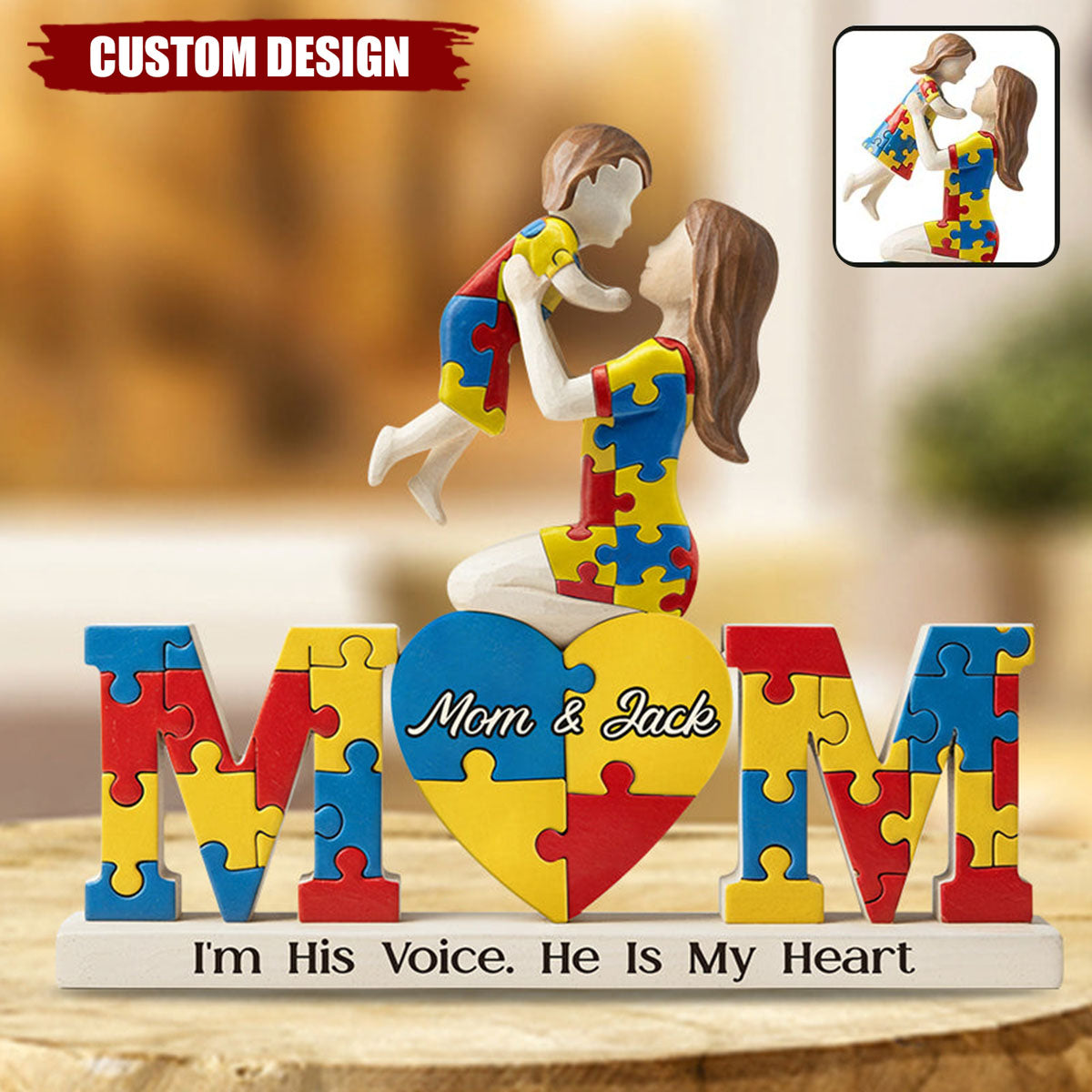I'm His Voice - Personalized Autism Awareness Acrylic Plaque