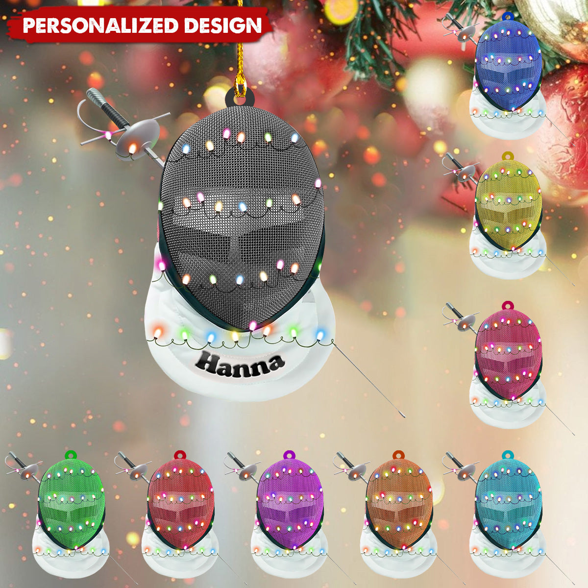 Personalized Fencing Ornaments-Gifts For Fencing Lovers-2024 New Release