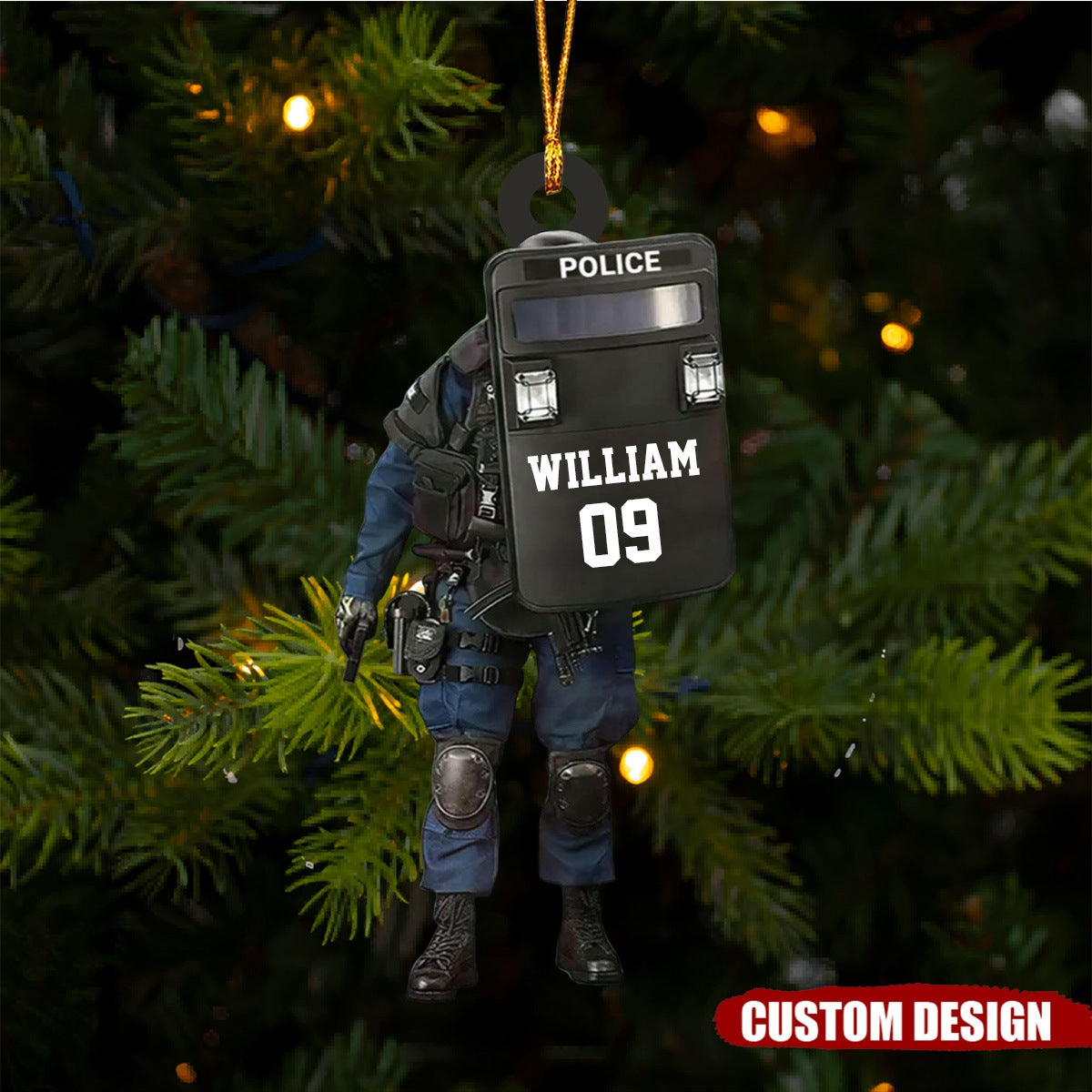 Personalized Police Christmas Ornament - 2024 New Release