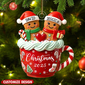 Personalized Couple Christmas Tree Ornament-Gift For Couples