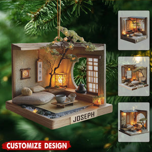 Personalized Zen Tea Room Ornament