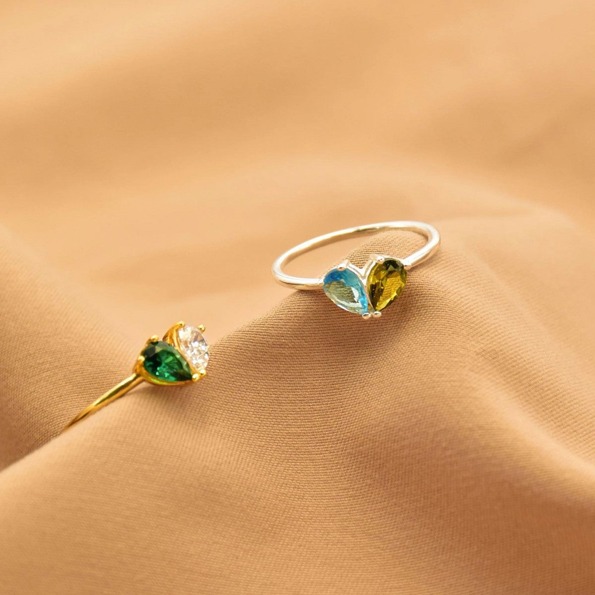 For Love - Custom Heart Birthstone Ring