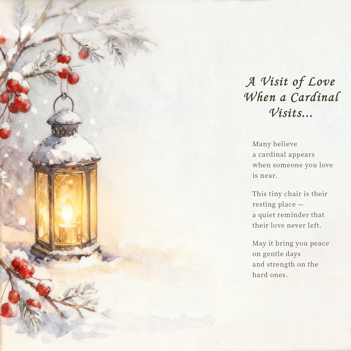 Personalized Cardinal Memorial Ornament-Memorial Gift For Family